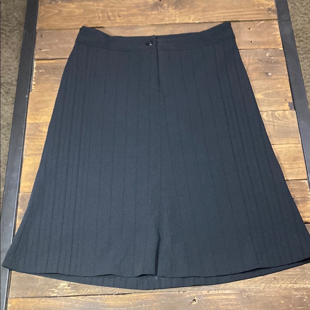 Paper Doll Black Striped A-Line Skirt Y2K